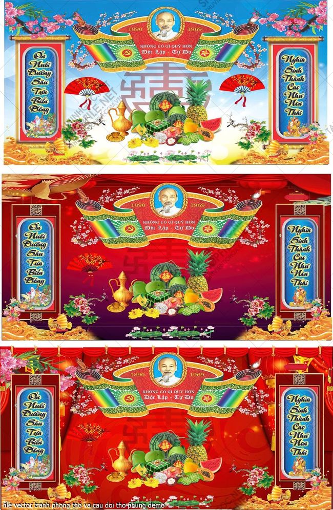 file vector tranh phong tho va cau doi tho phung